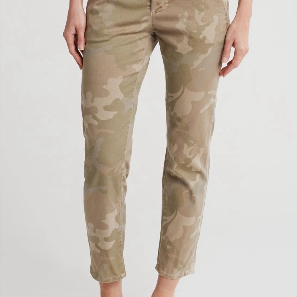 AG Adriano Goldschmied Women's Tan Camouflage Ankle Jeans